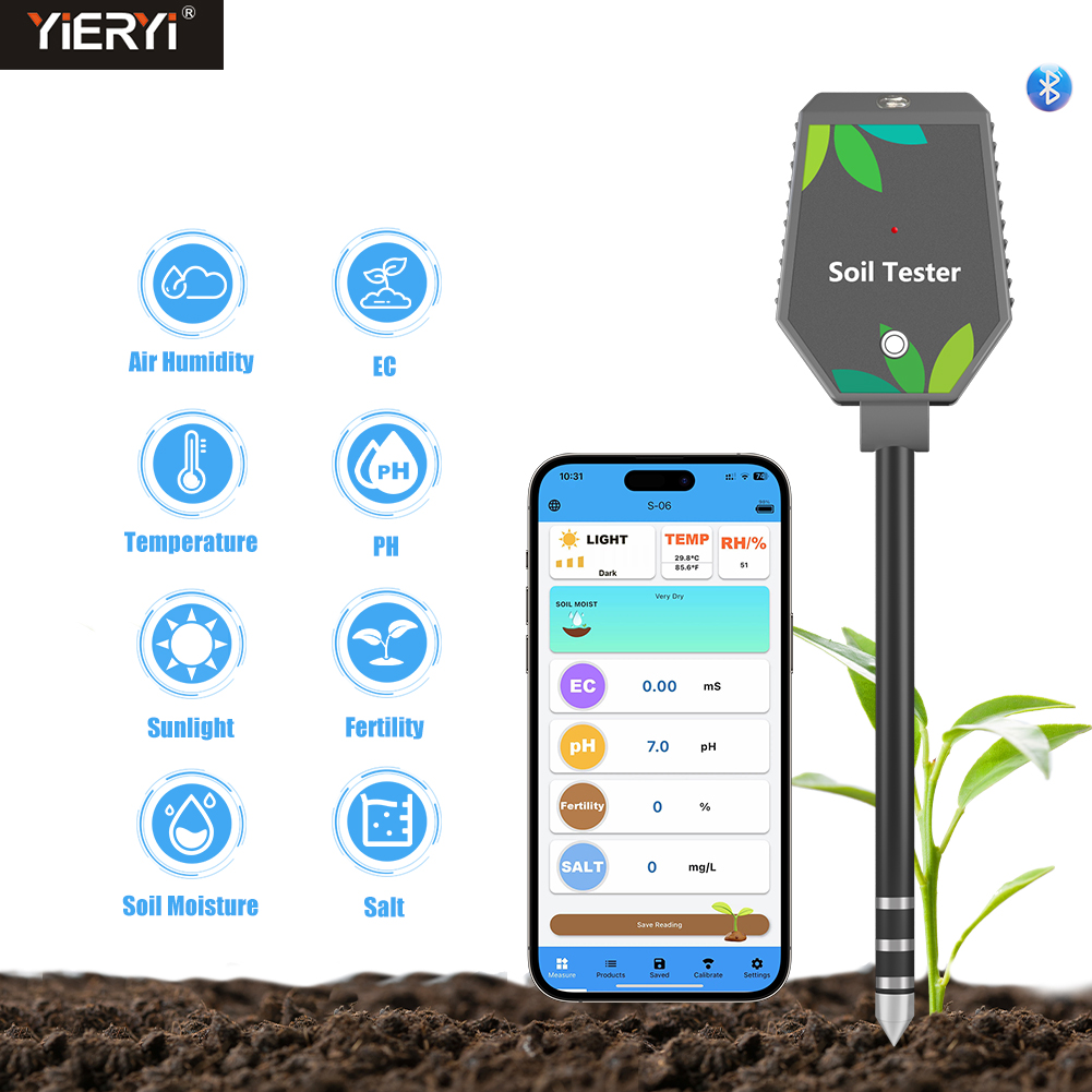 Yieryi 8-in-1 Smart Soil Teste - Plant Parent App review and price