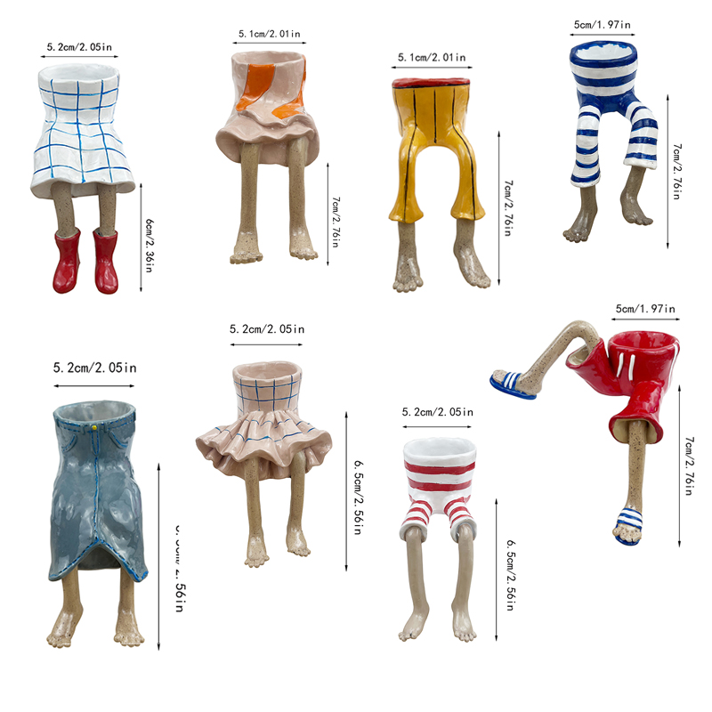 1Pcs Novelty Sitting Legs Cera - Plant Parent Pot review and price