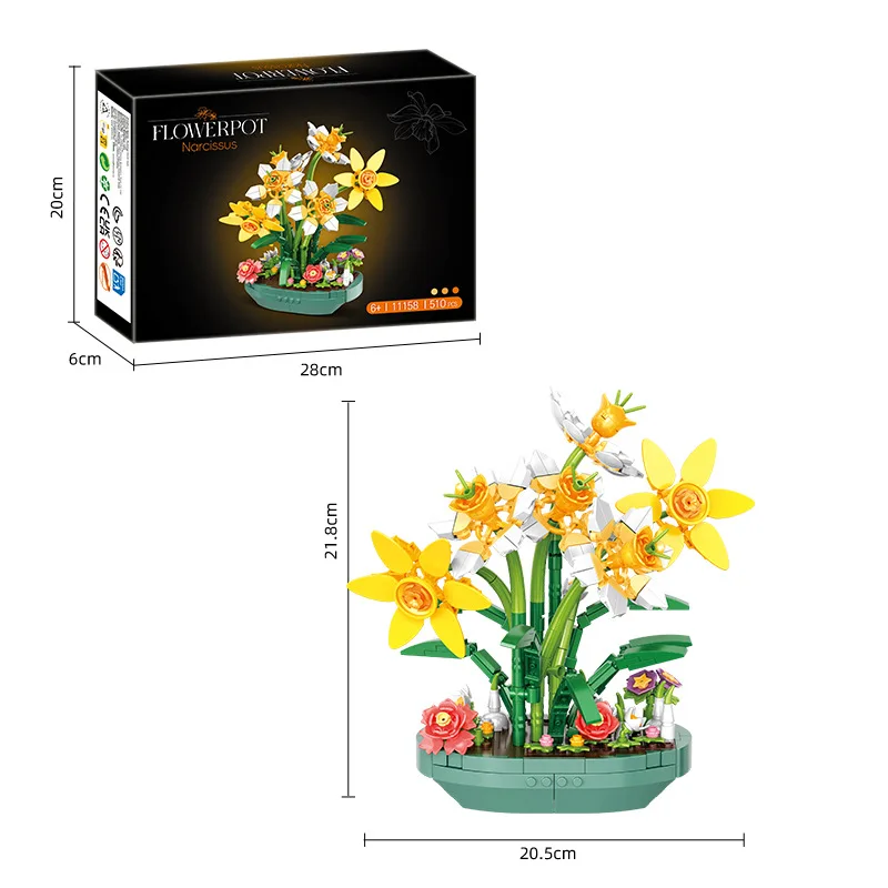 Preserved Daffodil Flower Pott - Plant Parent Pot review and price